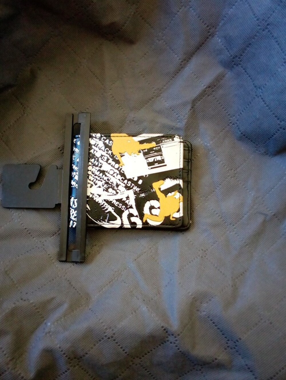 Boys Black and Yellow Graphic Wallet